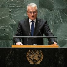 G. Nausėda JT: Rusijos karas prieš Ukrainą yra viso pasaulio problema