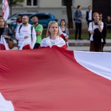 Eitynėmis ir mitingu Vilniuje baltarusiai paminėjo prezidento rinkimų metines 