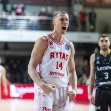  			 Čempionus patiesęs „Rytas” pratęsė sezoną tarptautiniame fronte