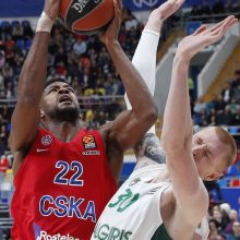 „Žalgiris“ po pratęsimo nusileido be pralaimėjimų žengiančiai CSKA komandai