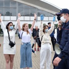 Minske daugiau kaip 130 medikų protestuoja prieš smurtą 