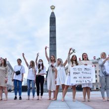 Minske daugiau kaip 130 medikų protestuoja prieš smurtą 