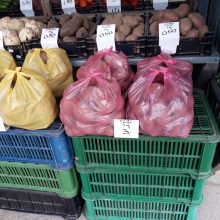  „Vitebsko“ turgelyje už kilogramą bulvių reikėjo mokėti 0,60 euro