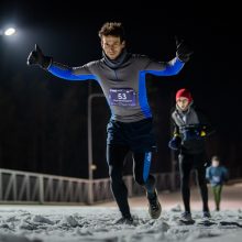 Žiemos festivaliui startą davę „LTeam sprinto“ bėgikai įveikė trasą – finišavo Druskininkų Olimpe 