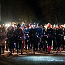 Žiemos festivaliui startą davę „LTeam sprinto“ bėgikai įveikė trasą – finišavo Druskininkų Olimpe 