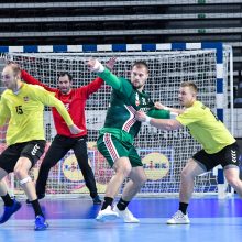Lietuvos rankininkai pralaimėjo vengrams, bet išsaugojo viltis patekti į Europos čempionatą