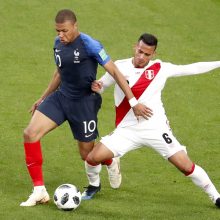 Prancūzijos futbolininkai įveikė Peru atstovus