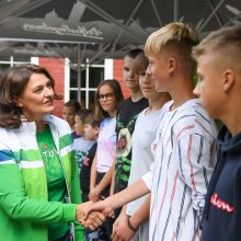 Prezidentas su žmona lankėsi patriotiškumo ir pilietiškumo stovykloje