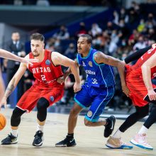 Čempionai – ant menčių: žemu penketu dominavęs „Rytas“ įsirašė pirmąją pergalę Europoje