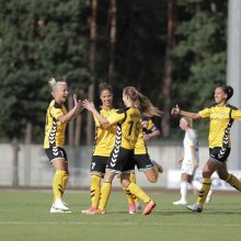 „Gintros-Universiteto“ futbolininkės pateko į Čempionių lygos atkrintamąsias varžybas