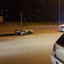 S. Žukausko gatvėje per avariją sužalotas motociklininkas 