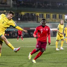 Lietuvos futbolo rinktinei – skaudus šveicarų kirtis