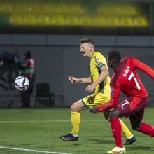 Lietuvos futbolo rinktinei – skaudus šveicarų kirtis