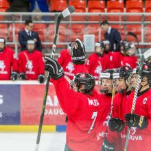 Lietuvos jaunių ledo ritulio rinktinė įveikė Pietų Korėjos komandą