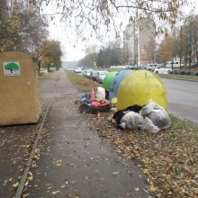 Kauniečiai šiukšles meta prie pėsčiųjų tako, nes tingi paeiti keliasdešimt metrų?