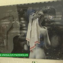 Tekstilininkė auditoriją pavergė siuvinėtais fotoplastikiniais paveikslais