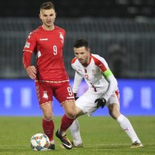 Lietuvos futbolininkai pralaimėjo serbams