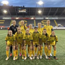 Merginų U19 futbolo rinktinė pralaimėjo Albanijos bendraamžėms