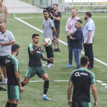 Portugalijos rinktinė su C. Ronaldo surengė treniruotę LFF stadione