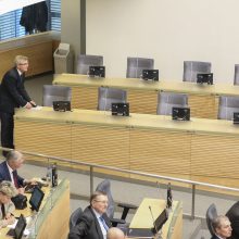 Balsavimas dėl Seimo vadovo atstatydinimo žlugo