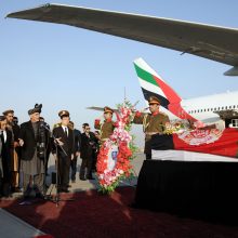 Afganistane surengta laidotuvių ceremonija žuvusiam japonų gydytojui