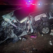 Didelė avarija Alytaus rajone: susidūrė trys automobiliai, nukentėjo trys žmonės