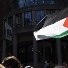 Niujorke per palestiniečius palaikančių studentų protestus sulaikyta virš 130 žmonių