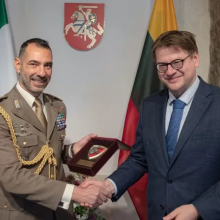 Akredituotas naujas Italijos gynybos atašė Lietuvai