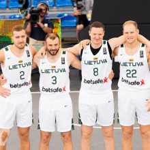 Lietuvos vyrų 3x3 krepšinio rinktinė kovas Europos žaidynėse pradėjo pergale ir pralaimėjimu
