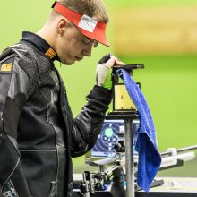 Šaulys K. Girulis Europos žaidynėse susidūrė su technikos bėdomis