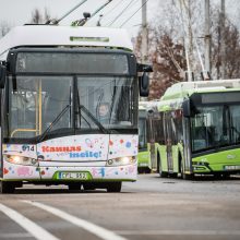 Valentino dienos staigmena – specialus troleibusas „Kaunas veža meilę“