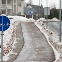 T. Narbuto gatvėje pradėtas tiesti 4 km ilgio dviračių takas