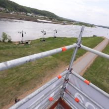 Santakos parke atvertas apžvalgos bokštas: upių vaizdas iš viršaus tiesiog kerintis