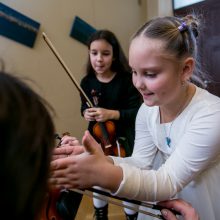 Vaikams filharmonijoje atsivėrė instrumentų pasaulis