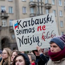 A. Tapinas atskleidė, kokių veiksmų imsis po protesto