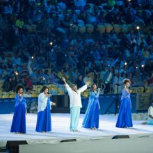 Rio de Žaneirą per olimpiados uždarymą nušvietė fejerverkų liepsnos