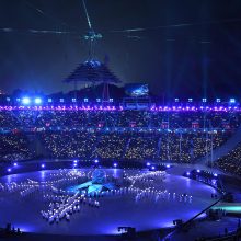 Vyksta žiemos olimpiados uždarymo ceremonija