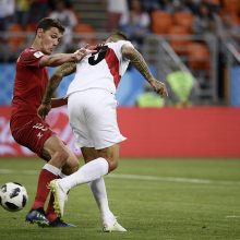 Danijos futbolininkai pasaulio čempionate įveikė Peru komandą