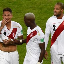 Danijos futbolininkai pasaulio čempionate įveikė Peru komandą