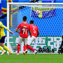 Švedija pateko į pasaulio futbolo čempionato ketvirtfinalį