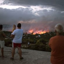 Pražūtingi gaisrai Graikijoje: nelaimės aukų padaugėjo iki 79