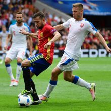 G. Pique įvartis Ispanijos futbolininkams atnešė pergalę prieš Čekiją