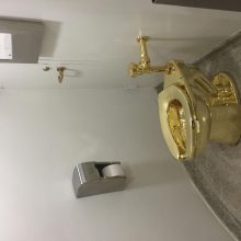 Niujorko Guggenheimo muziejuje pradėjo veikti auksinis tualetas