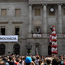 Tūkstančiai katalonų išėjo į gatves reikalauti nepriklausomybės