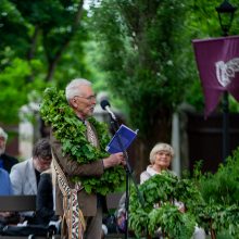 Pagerbtas „Poezijos pavasario“ laureatas poetas ir vertėjas A. Grybauskas