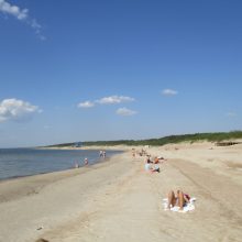 Palanga savaitės viduryje: vasariška šiluma ir pustuštis pliažas