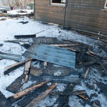 Po gaisro kauniečiai liko be namų