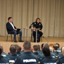 Lietuvos policijos mokykloje lankėsi B. Vanagas