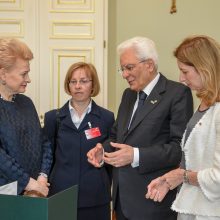 Italijos prezidentas reiškia solidarumą Lietuvai dėl kylančių saugumo iššūkių