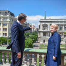 D. Grybauskaitė Serbiją ragina laikytis ES pozicijų dėl Rusijos